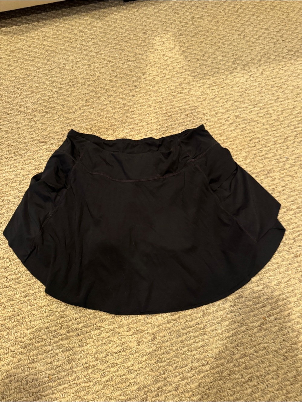 Black Circle Skirt with Built-In Shorts
